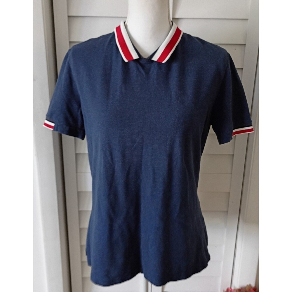 Lacoste Vintage short sleeve Peter Pan collar women's T-shirt 44 (12)